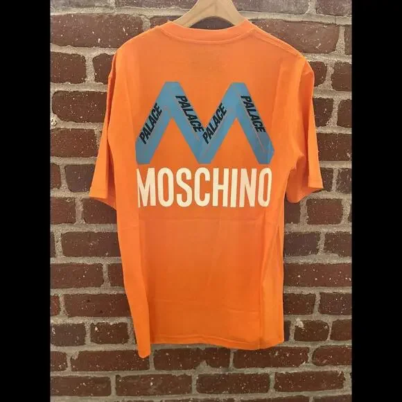 Palace Moschino Orange T-shirt men’s Size L New With Tags